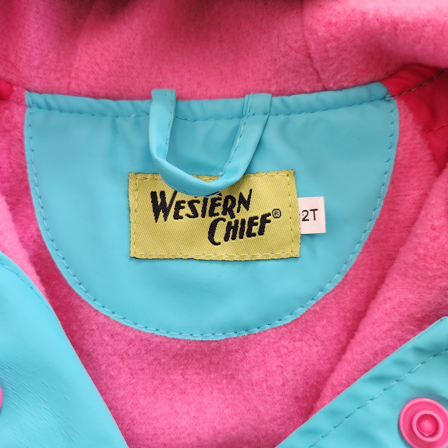 Western Chief Sanrio Hello Kitty in Flight Raincoat – Toddler Girls 2T, Turquoise with Pink Accents, Fleece Lined