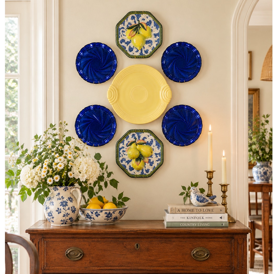 1990s Mediterranean Plate Wall