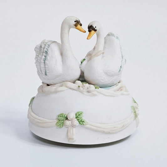 1990 San Francisco Music Box Co Swans Fur Elise