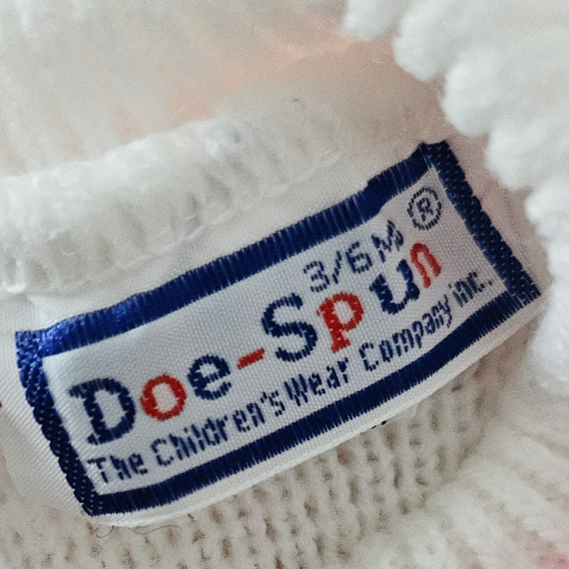 1980s Doe-Spun Cat Sweater & Quilted Gingham Pants | Girls 3-6M