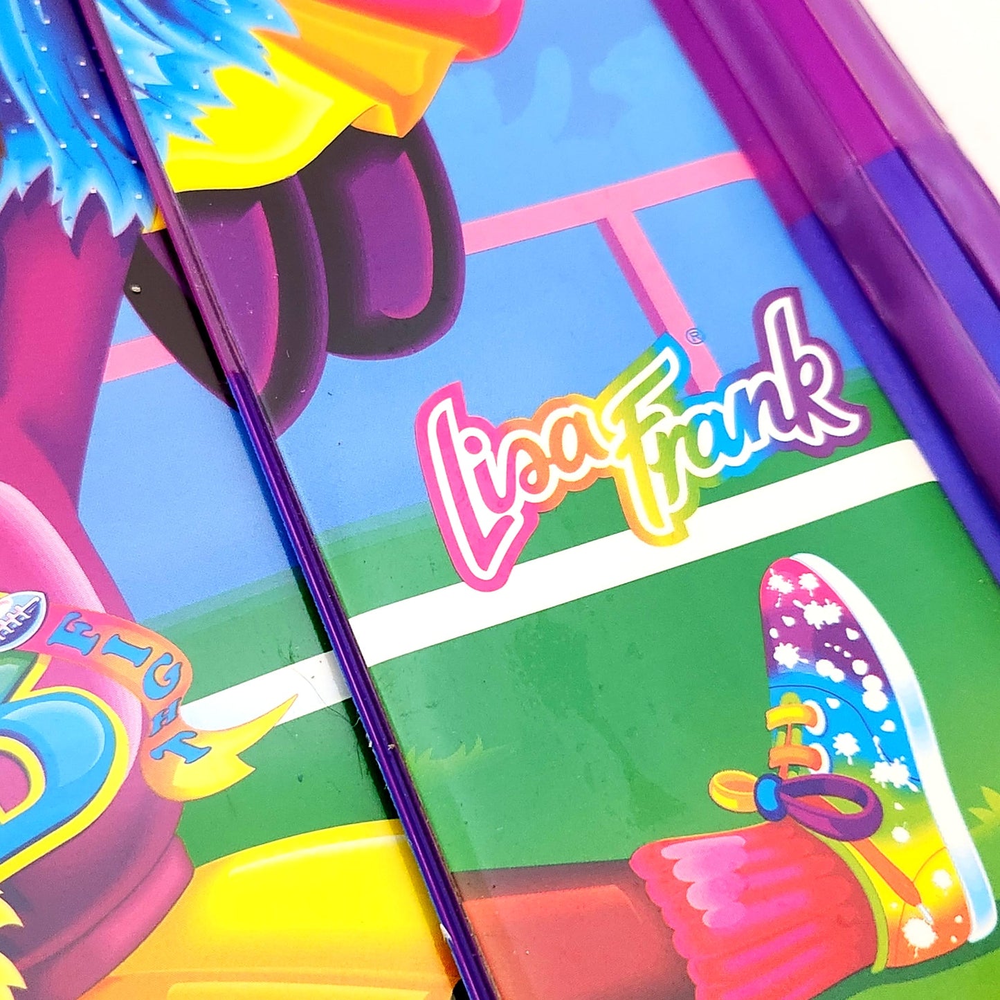 RARE Vintage Lisa Frank Cheer Bears | Unused 1990s Cheerleader Tri-Fold Binder