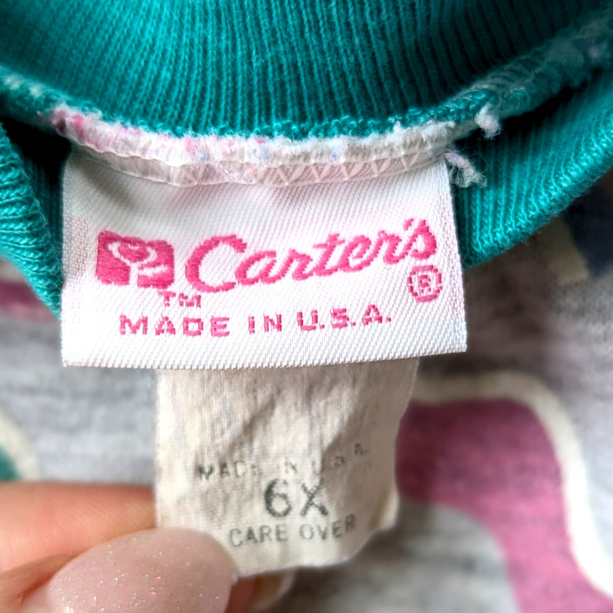 1980s Carter's Ruffle Sweatshirt | Girls 6x