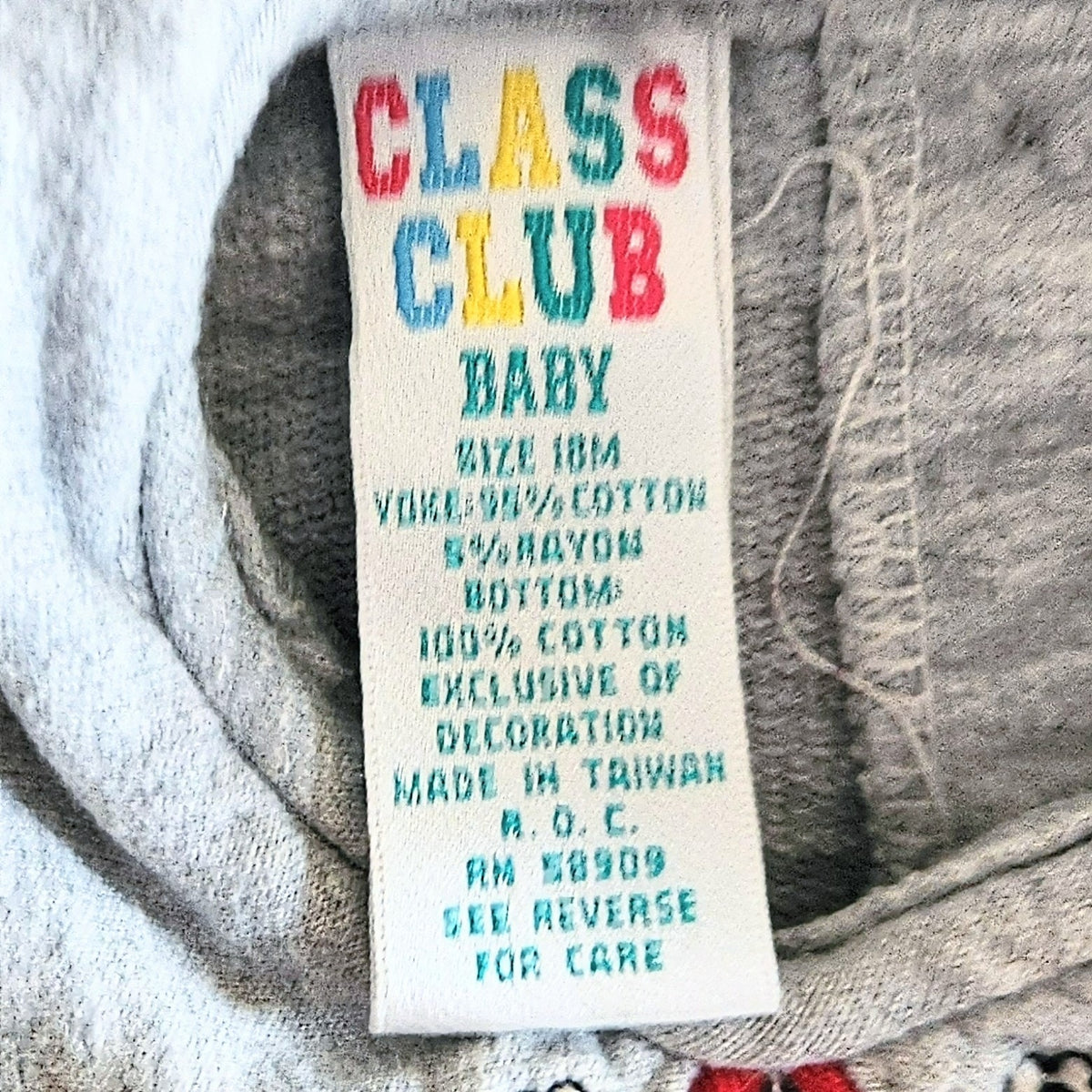 1990s Class Club Baby Girl Romper | Size 18M