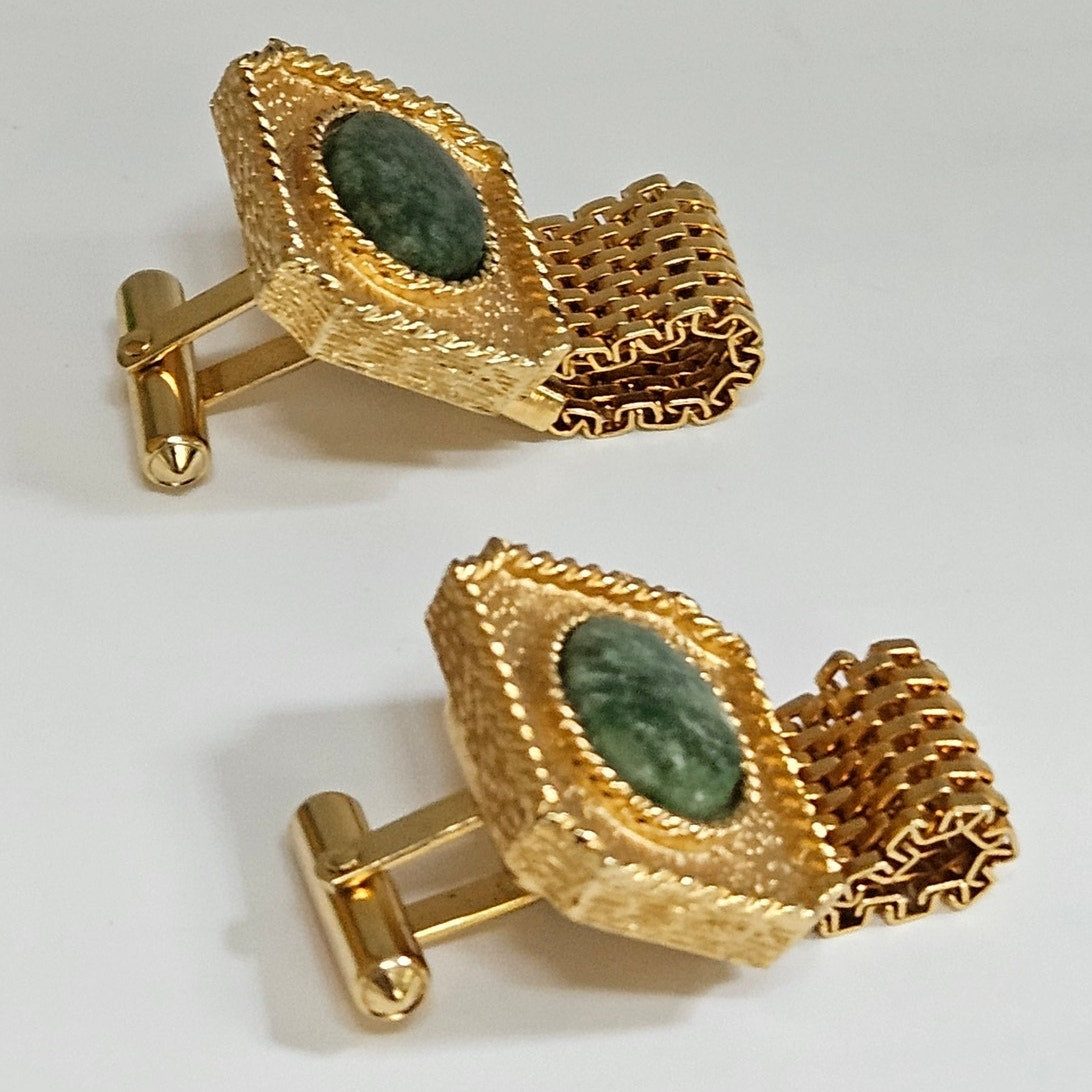 MCM Destino Nephrite Jade Cufflinks