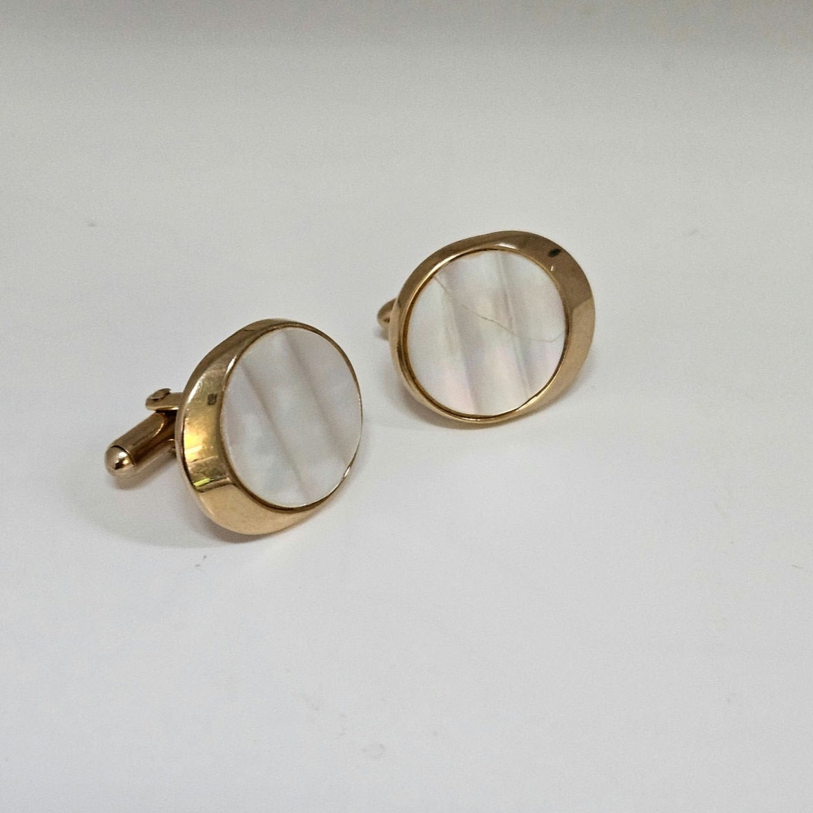 MCM Swank Mother of Pearl Cufflinks