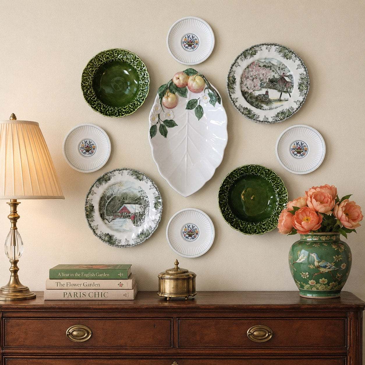 English Country Plate Wall Set
