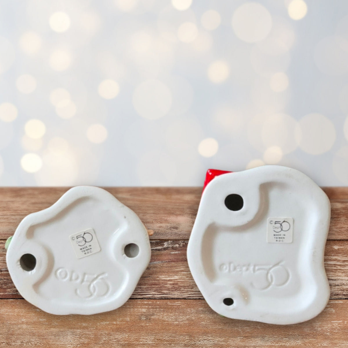 1988 Dept 56 Snow Village Christmas Cat and Dog Set