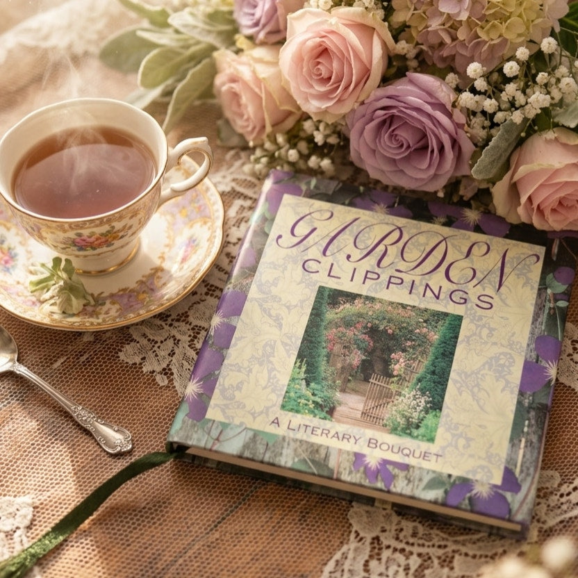 Vintage 1991 "Garden Clippings" Hardcover Book | Literary Garden Quotes