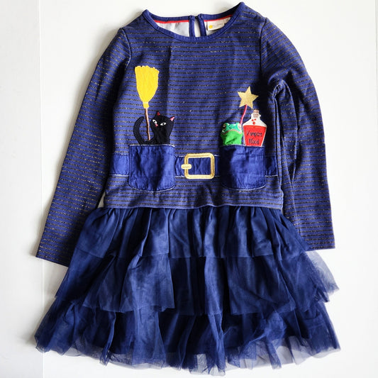 Mini Boden Halloween Witch Dress | Girls 7-8Y