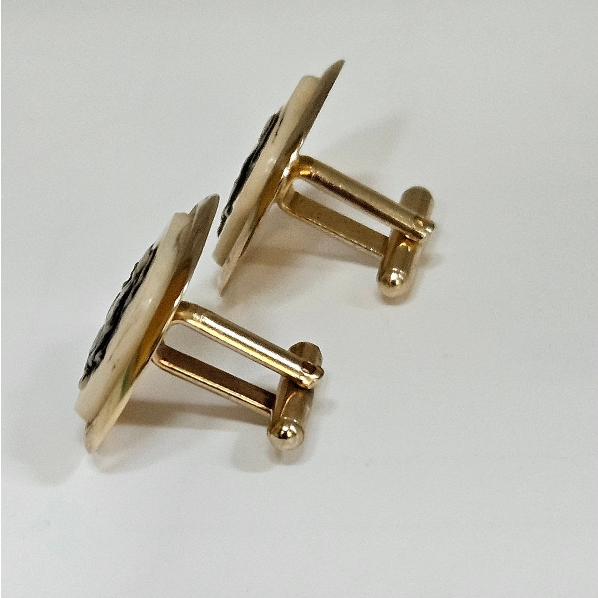 MCM Roman Warrior Cameo Cufflinks