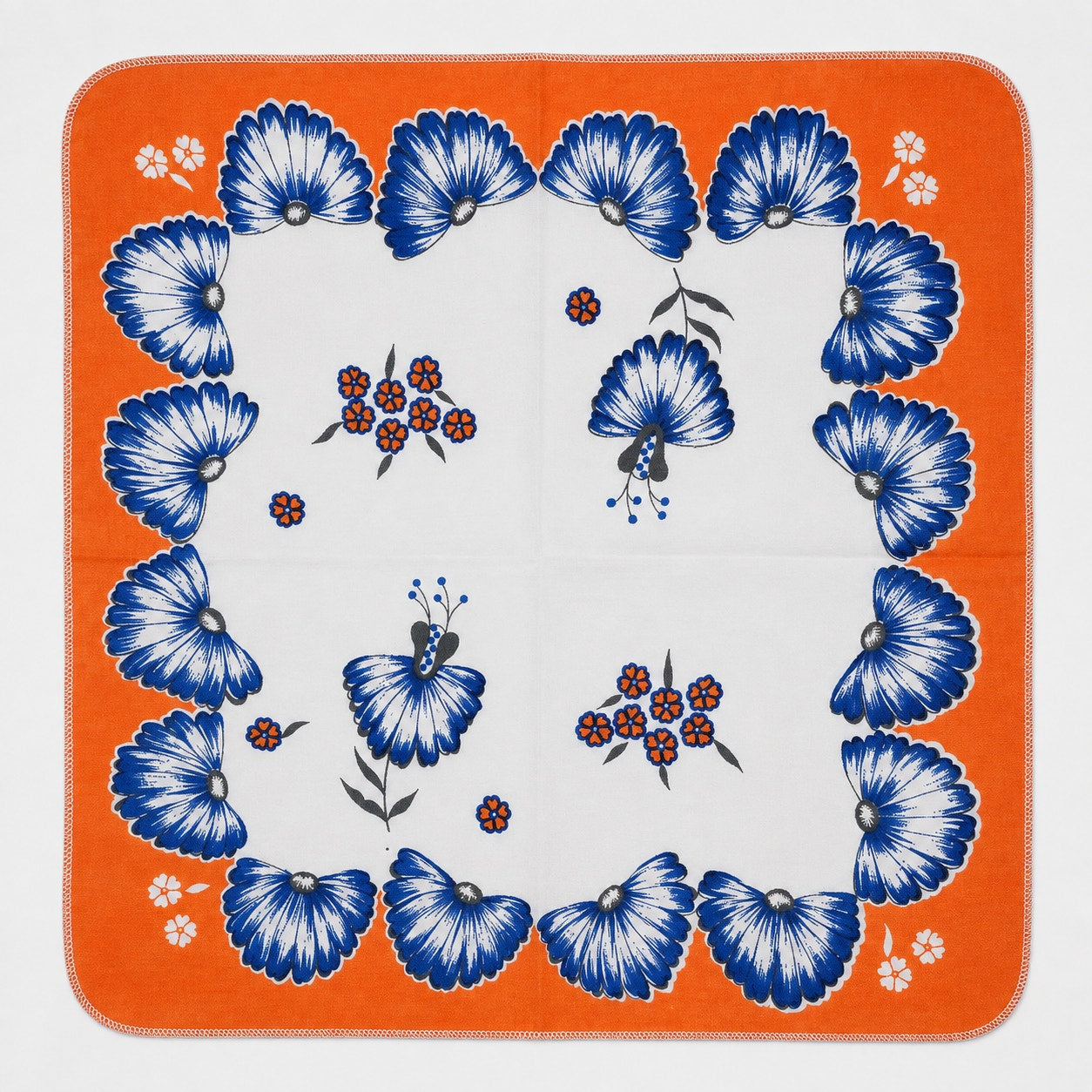1960s Mod Floral Cloth Napkins
