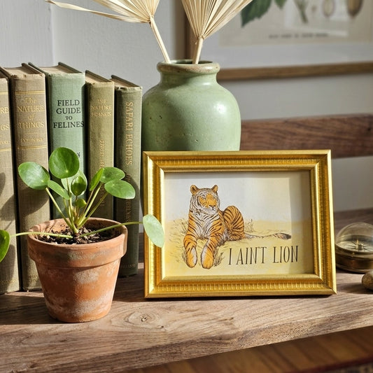 I Ain’t Lion Tiger Framed Print
