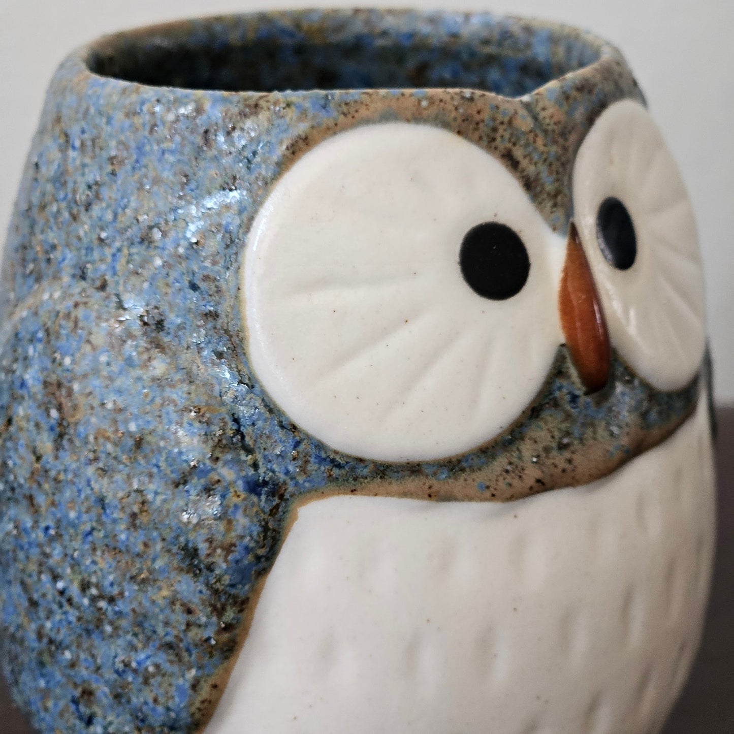 Vintage Owl Steeping Teapot Set with 2 Cups | 1970s Otagiri Japanese Stoneware