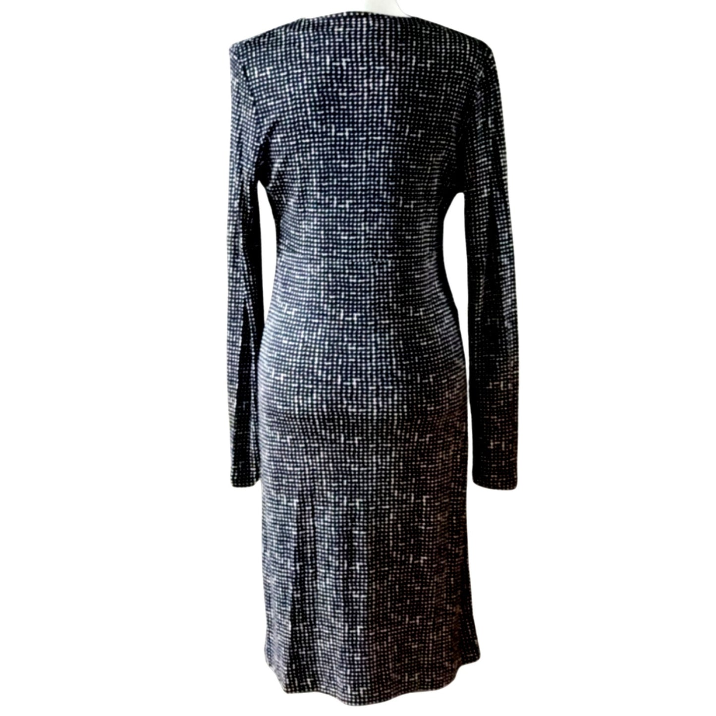 Tory Burch 100% Silk Jersey Dress | Black & White Dot Print | Women's Size M