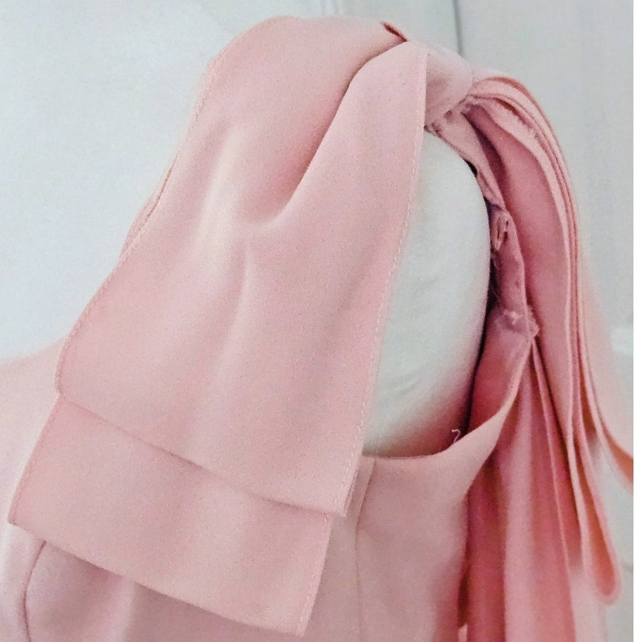1980s Eve of Milady Blush Pink Cocktail Dress | Women's S/M