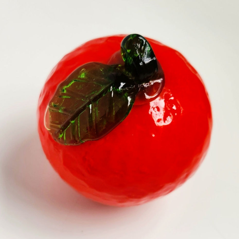 Mid-Century Hand Blown Glass Fruit & Vegetable Set