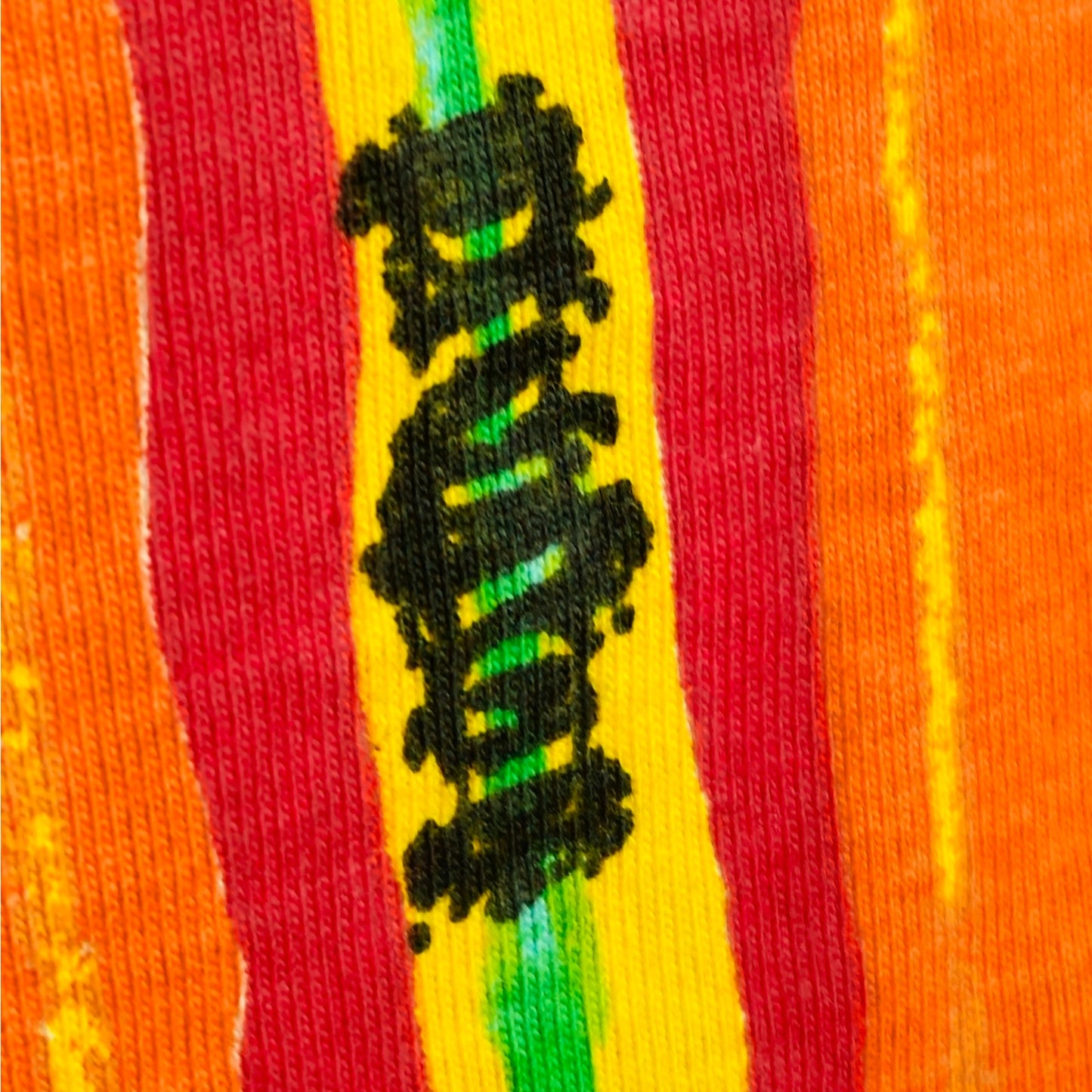 1990s Black Mountain Rainbow Striped Hoodie | Men's M