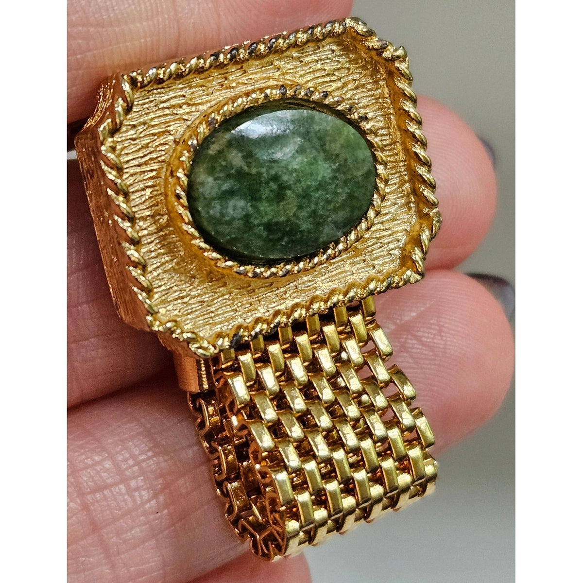 MCM Destino Nephrite Jade Cufflinks