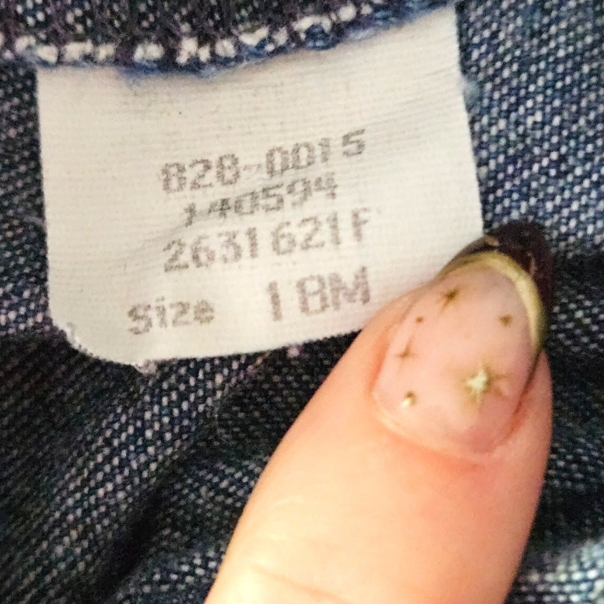 1980s OshKosh B'Gosh Denim Overalls & Tartan Blouse Set | Girls 18M