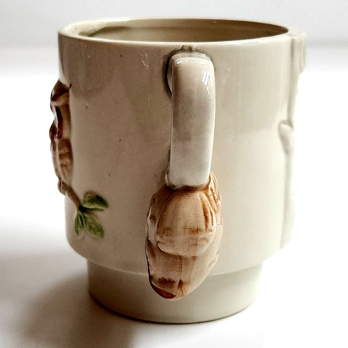 Vintage Enesco Owl Mom Stacking Mug | 1970s Ceramic Coffee Cup Mother's Day Gift