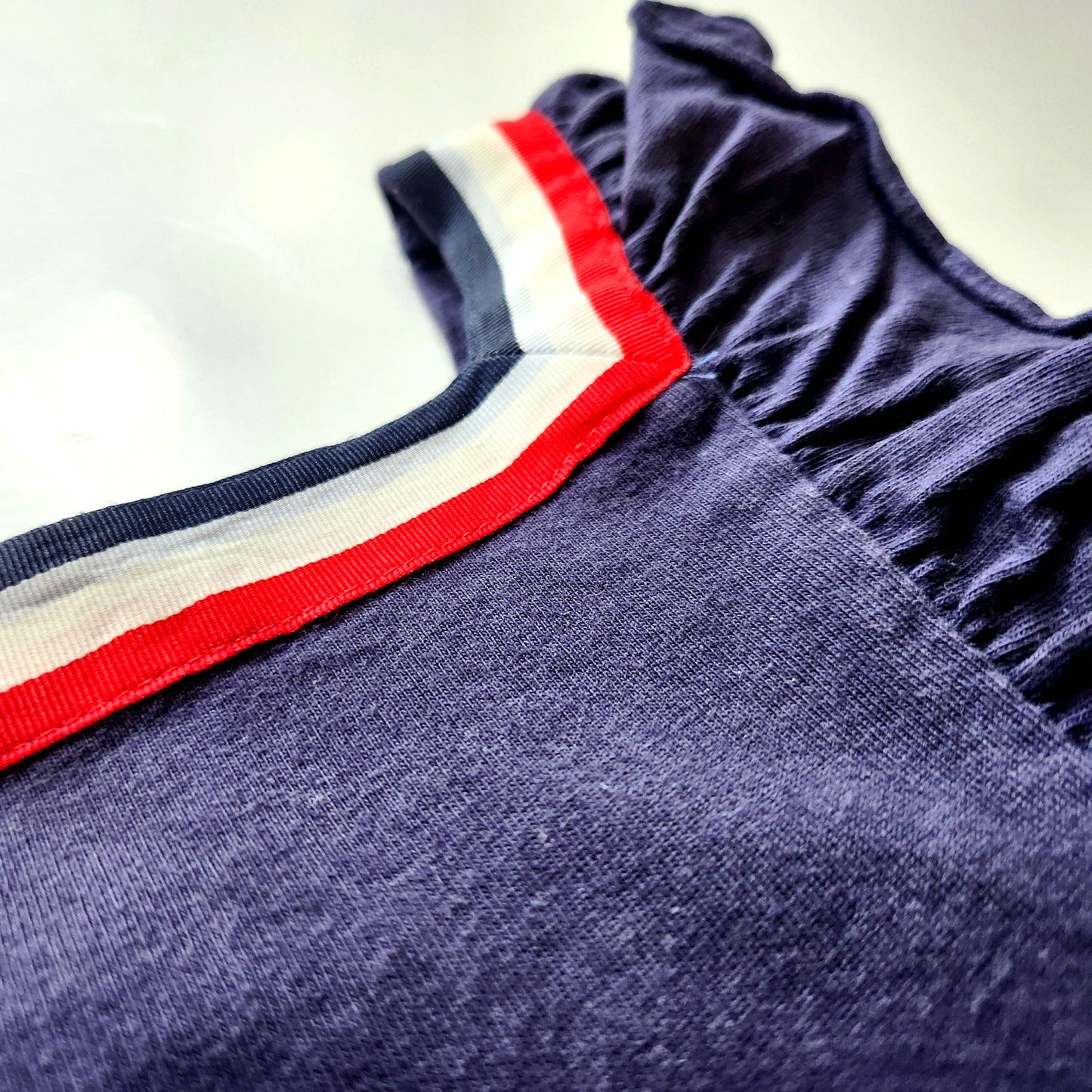 Janie and Jack | Patriotic Flutter Sleeve Navy Ponte Top | Toddler Girls 3