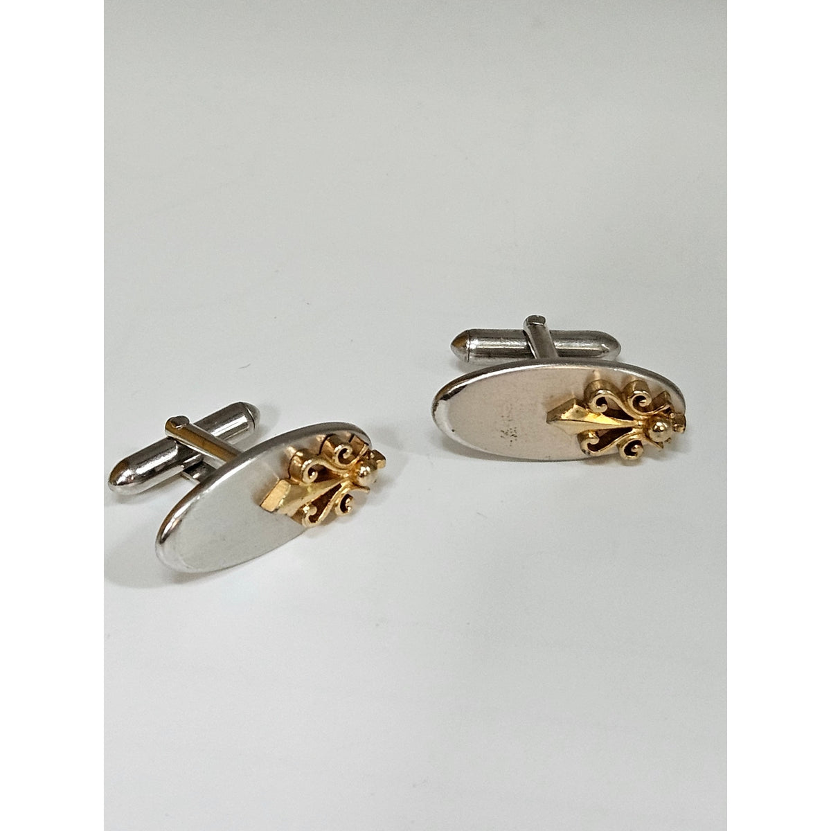 MCM Swank Fleur de Lis Cufflinks