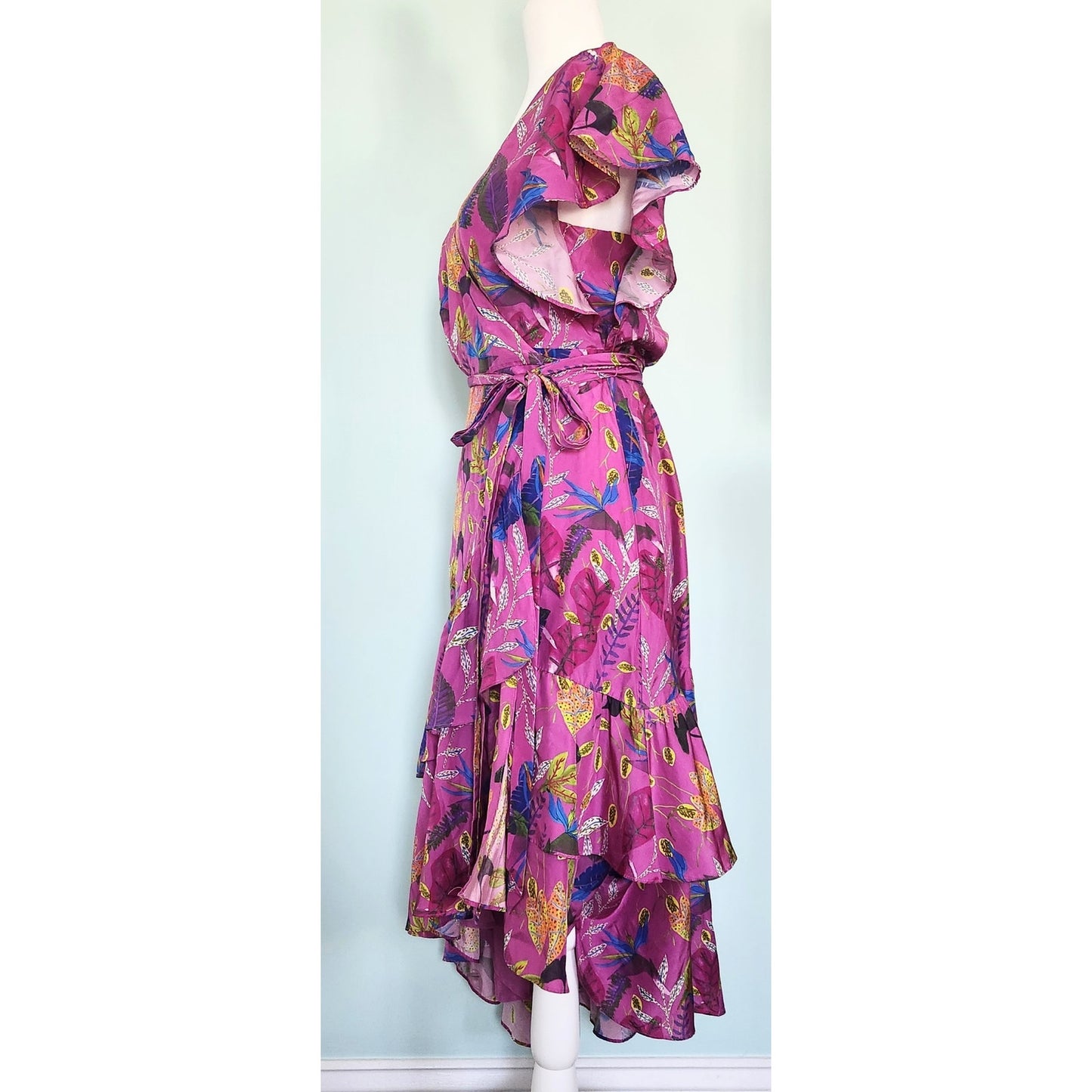 Tanya Taylor Silk Wrap Dress | Women's 8