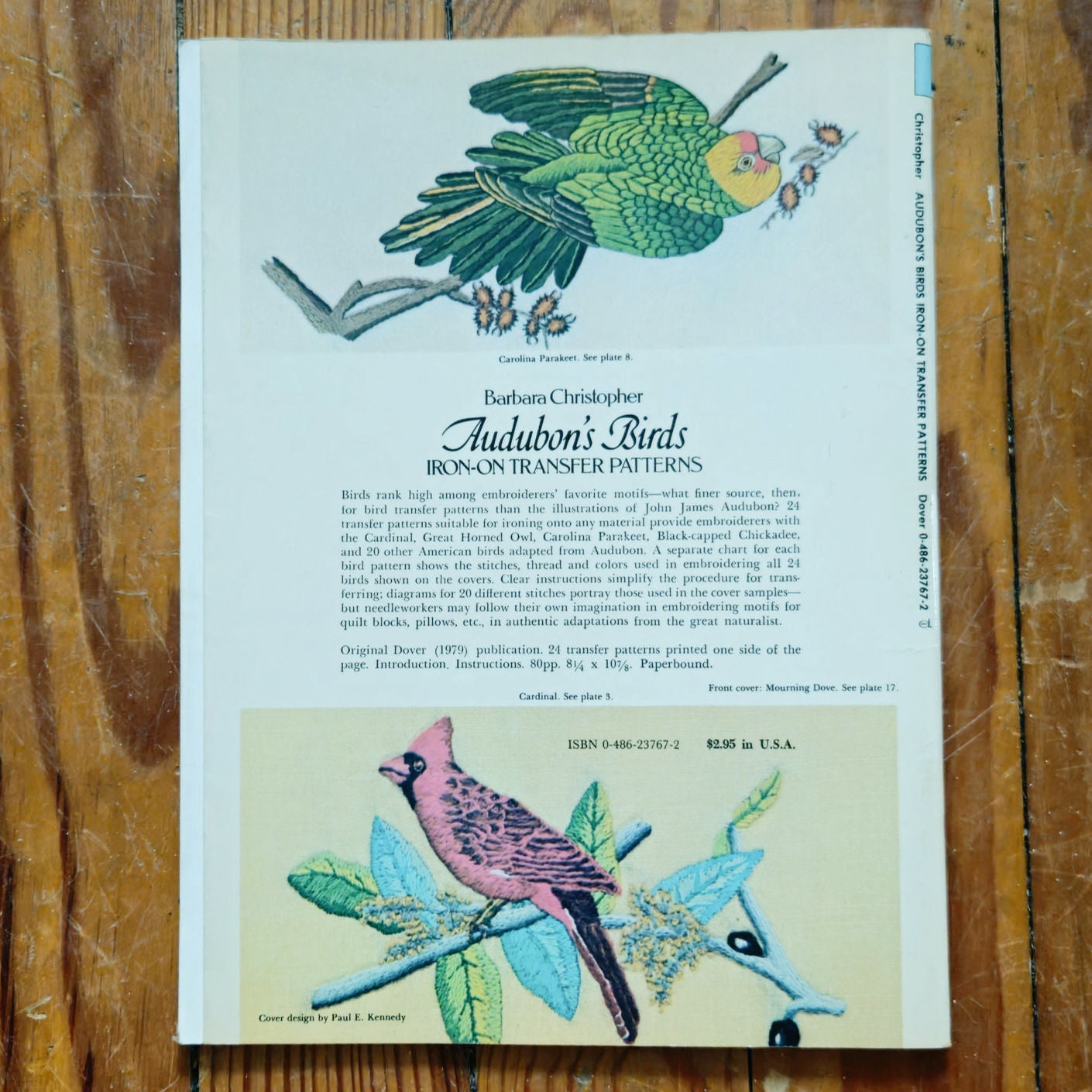 1979 Dover Audubon Birds Embroidery Book