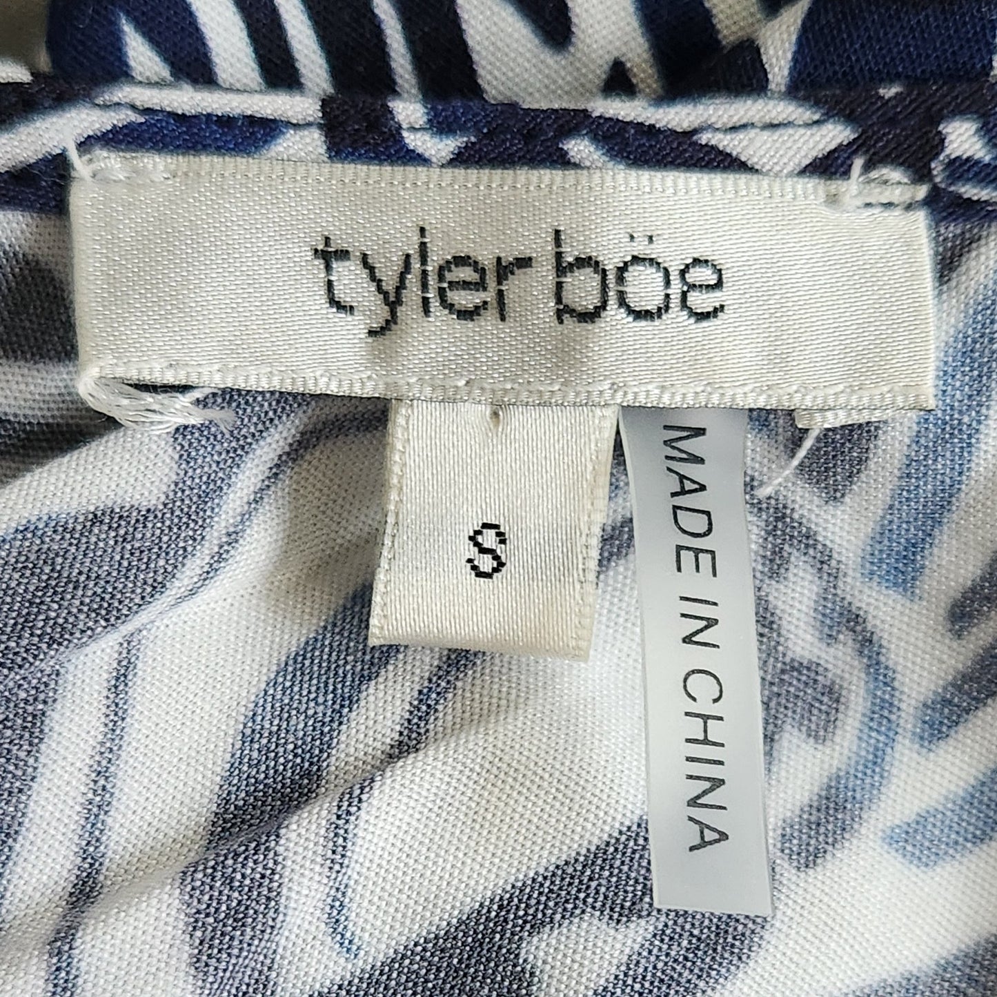 Tyler Böe Blue & White Seashell Print Rachel Maxi Dress Women's Small
