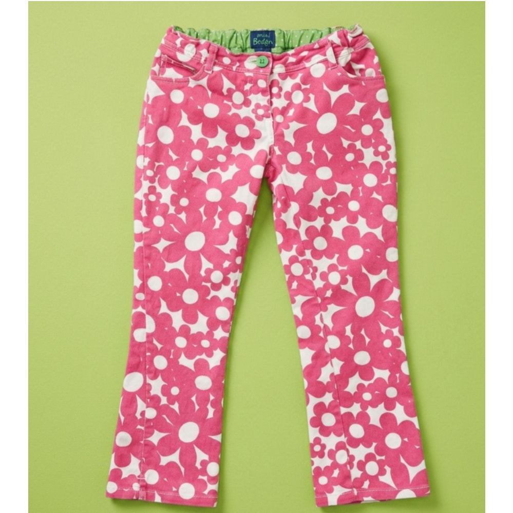 Y2K Mini Boden Pink Flower Power Pants | Girls 14Y