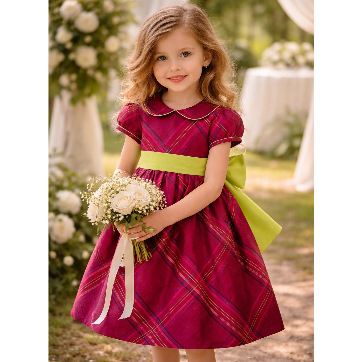 Lilly Pulitzer 100% Silk Plaid Dress | Girls 5