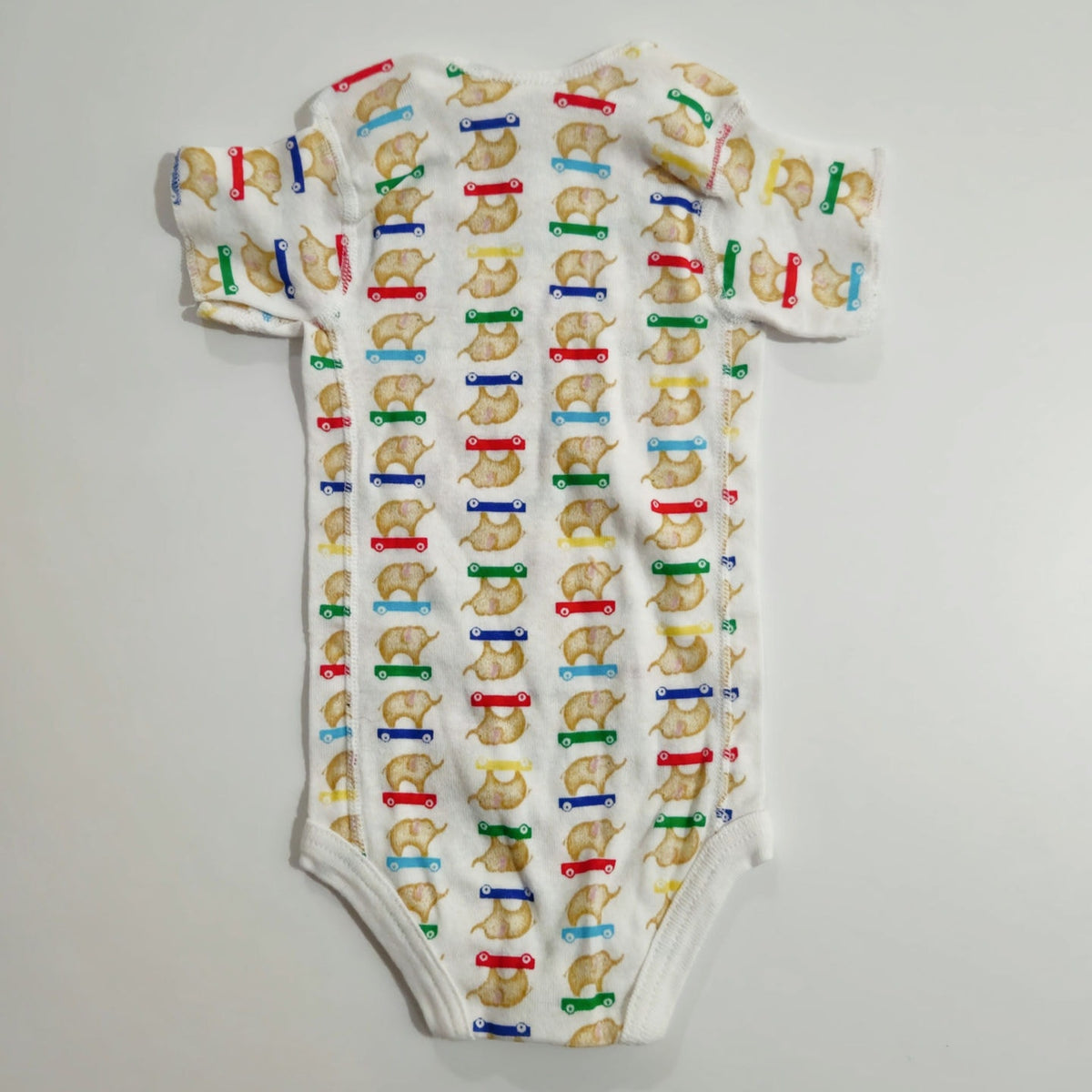 Vintage 1990s Carter's Elephant on Skateboard One-Piece Bodysuit | Baby 6-9M