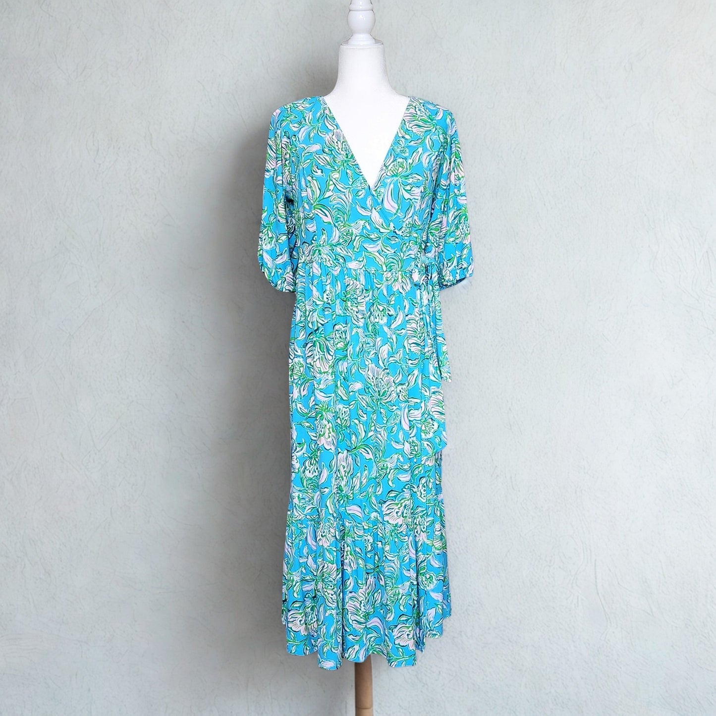 Lilly Pulitzer Midi Wrap Dress | Women's L