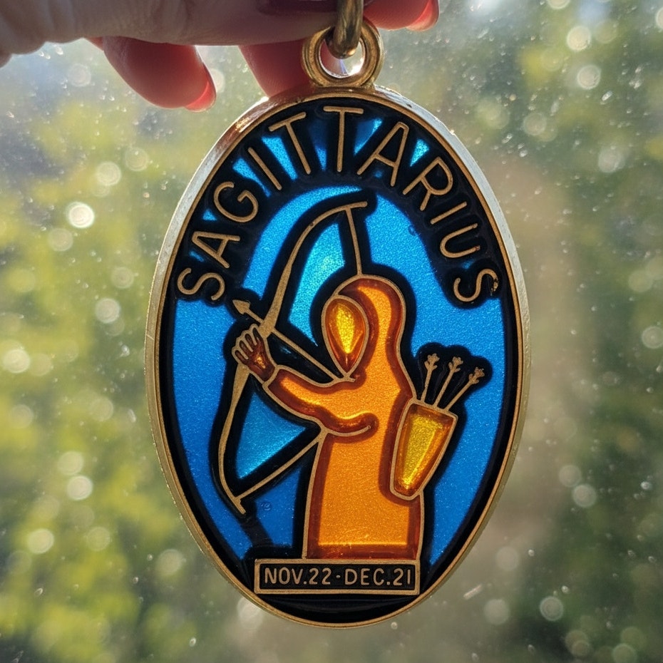 1970s Key Carriers Sagittarius Key Ring