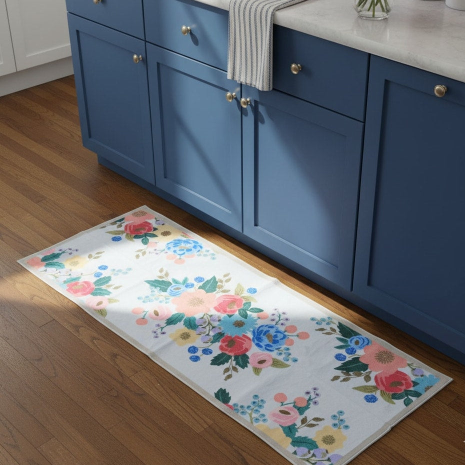 Rifle Paper Co. × Loloi Machine-Washable Freya Floral Runner Rug | 2' × 5' | NWT