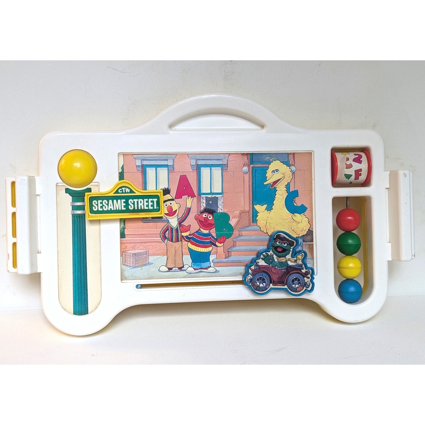 Vintage 1986 Sesame Street Reversible Activity Center & Food Tray Muppets, Inc.