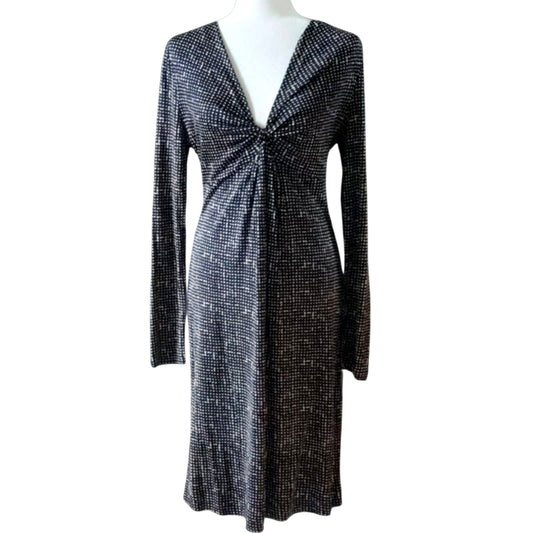 Tory Burch 100% Silk Jersey Dress | Black & White Dot Print | Women's Size M