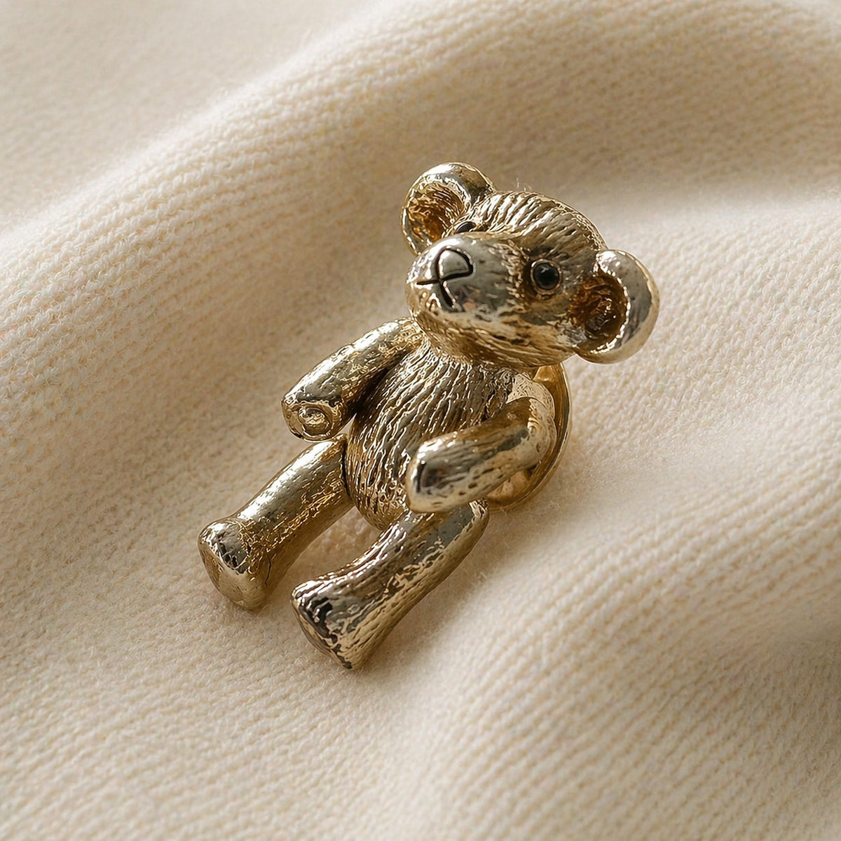 1980s Teddy Bear Lapel Pin