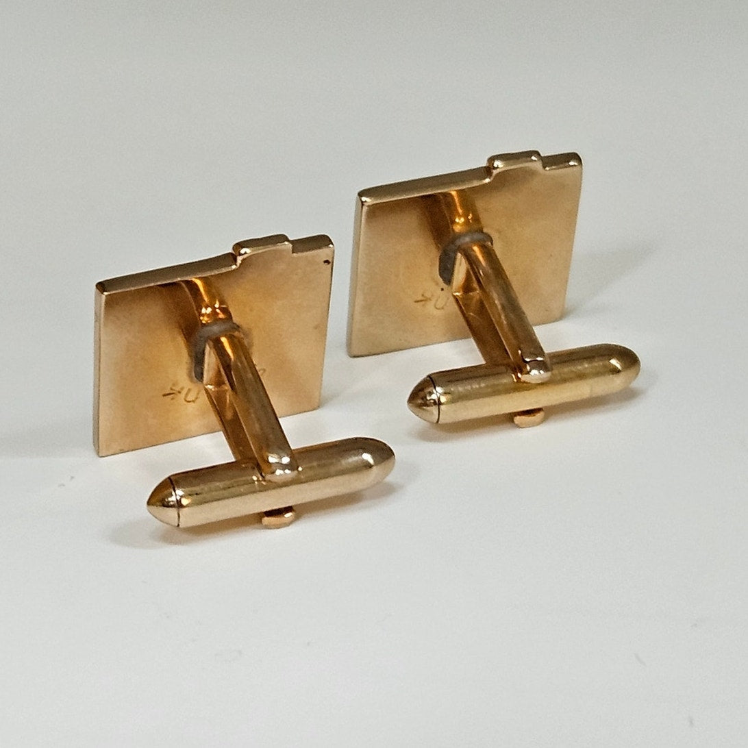 MCM Swank Gold Tone Cufflinks