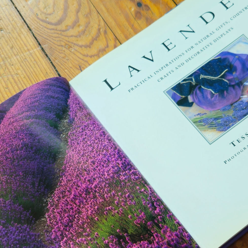 1996 Lavender Hardcover Book by Tessa Evelegh | Vintage Gardening and Crafts