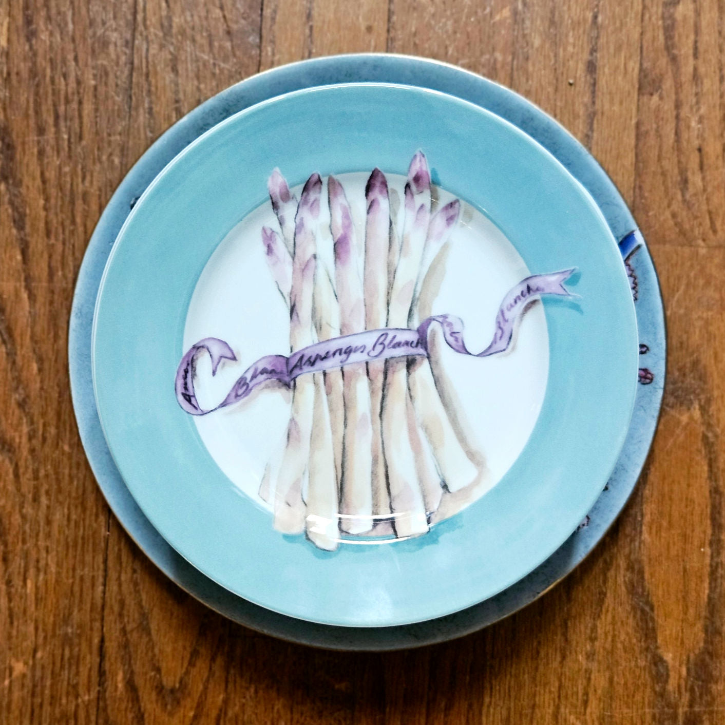 Williams Sonoma Asparagus Curated Vintage Plate Wall Set