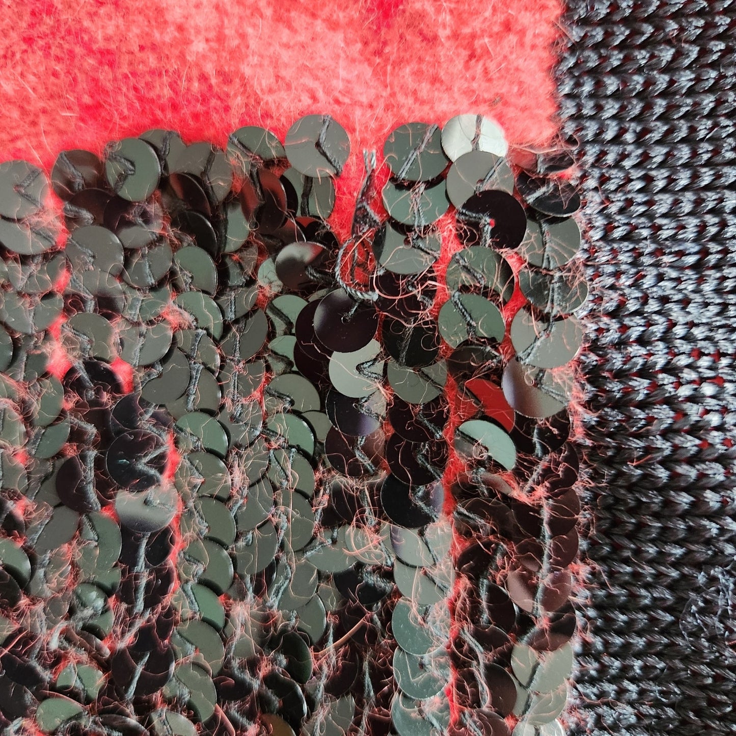 1980s Tricoville Angora Lambswool Sequin Sweater | Women's S