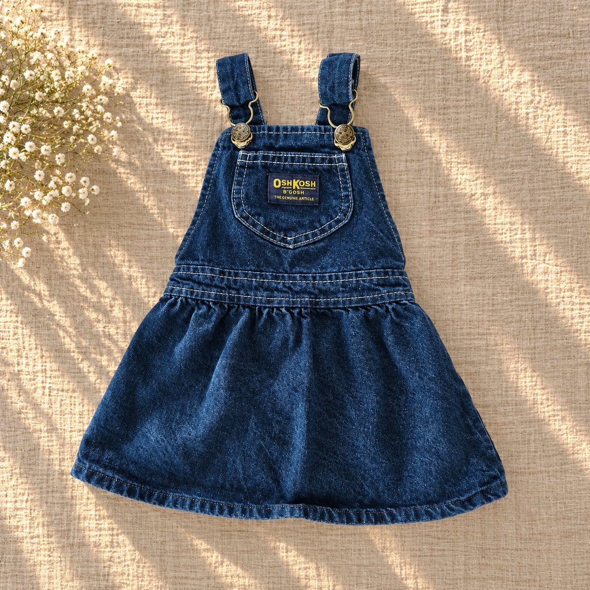 1980s OshKosh B'Gosh Denim Jumper | Girls 18M
