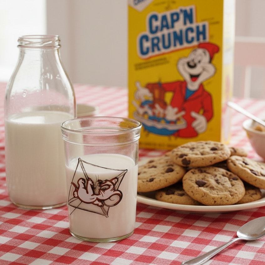 Vintage 1990 Welch’s Jelly Glass – Tom & Jerry Kids Cartoon Collectible – Retro Cup
