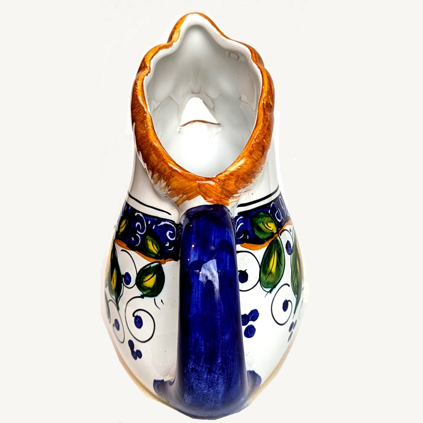 Vintage Italian Majolica Rooster Pitcher | Sugar e Spice Taormina Sicily