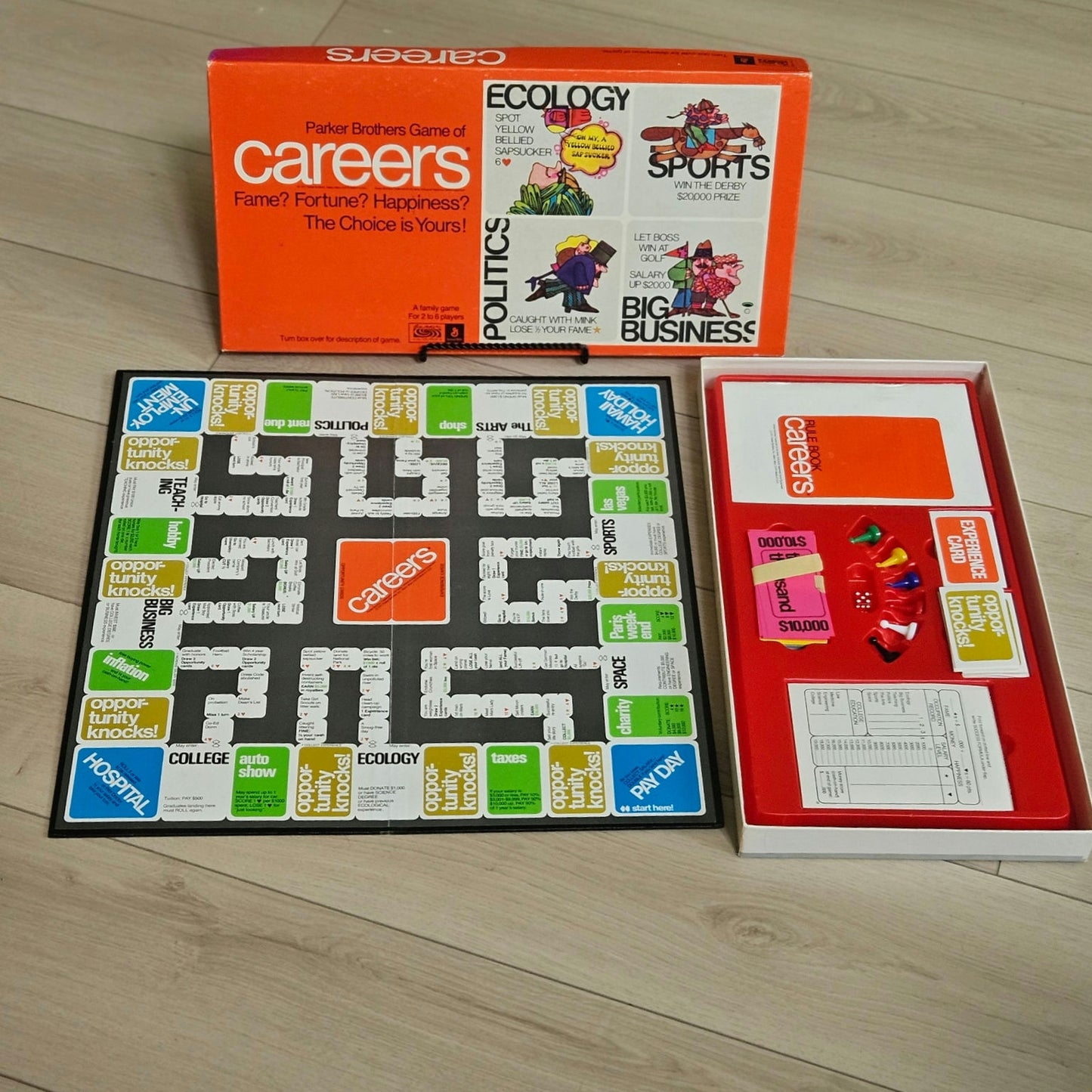 1971 Parker Brothers Careers Board Game