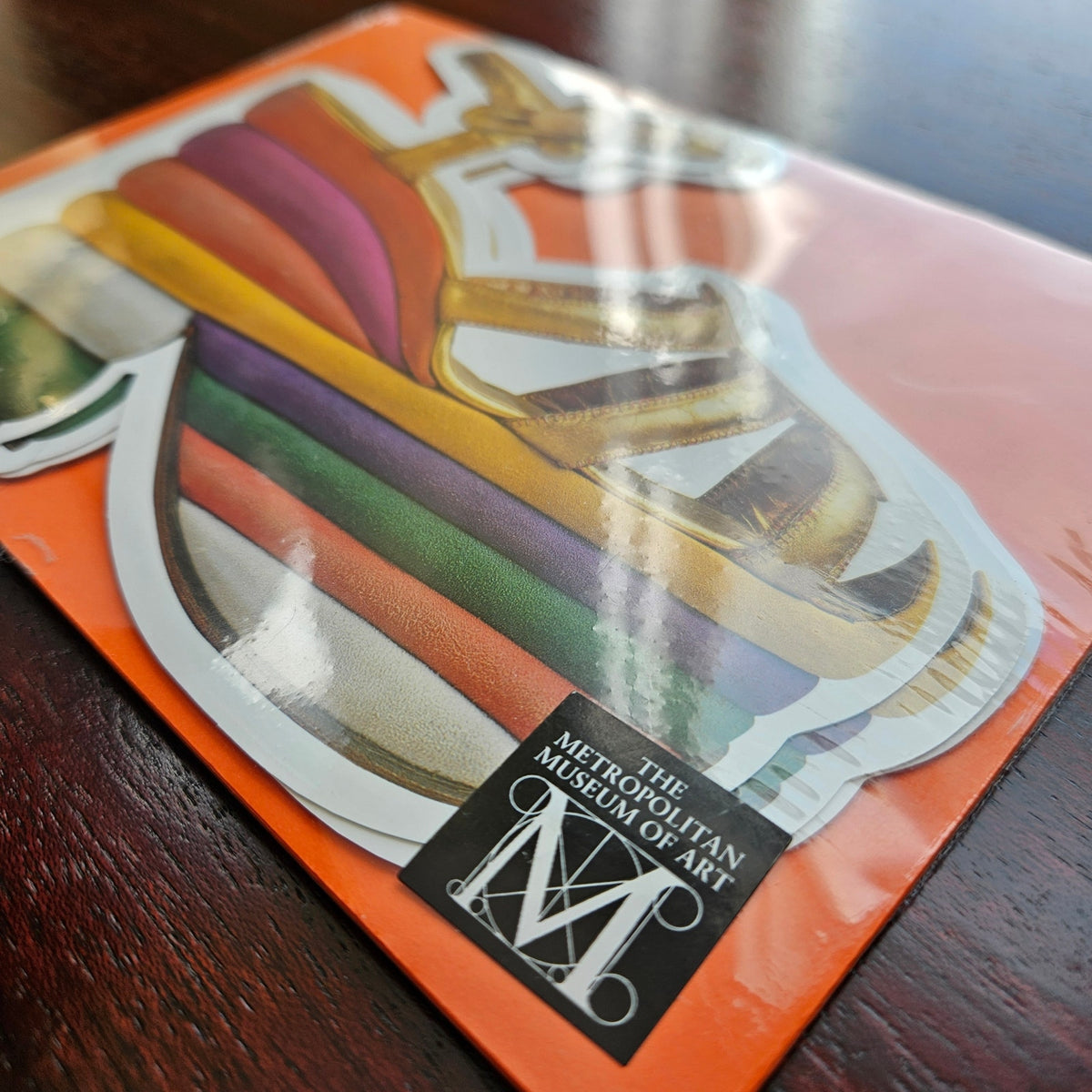 NWT Vintage Met Museum Ferragamo Card Set | Rainbow Platform Sandal 1990s Sealed