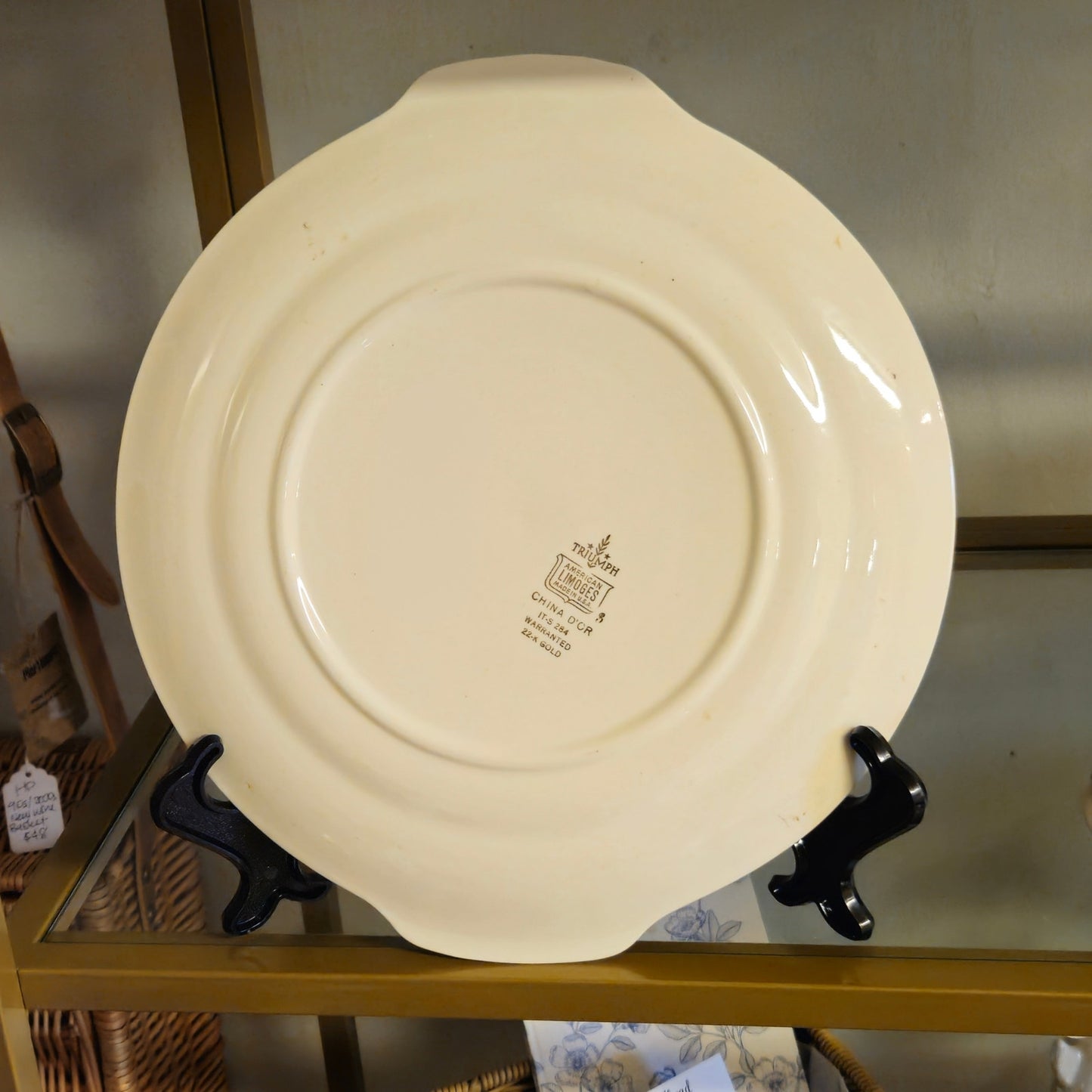 1940s–1950s American Limoges “China D’Or” Serving Platter – Triumph 22K Gold