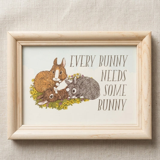 “Every Bunny Needs Some Bunny” Framed Bunny Print