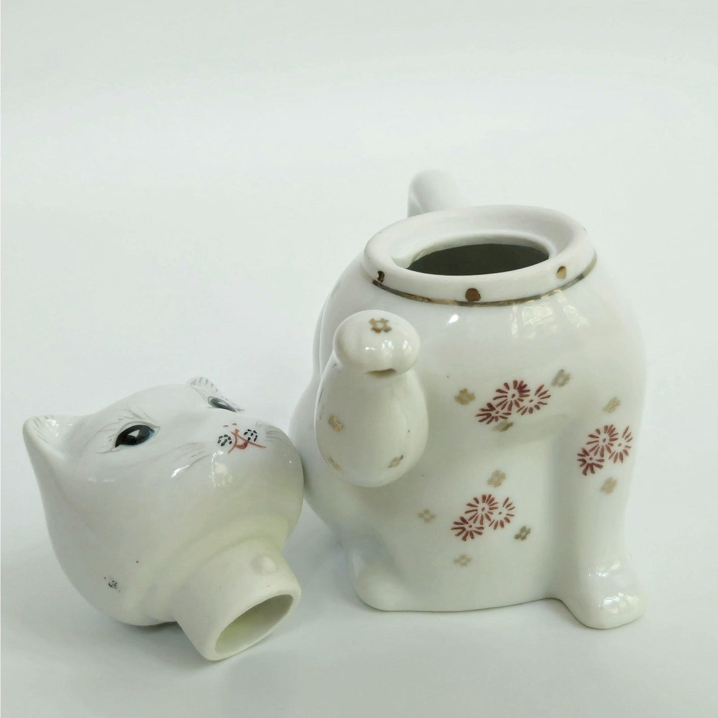 Mid Century Japanese Cat Teapot
